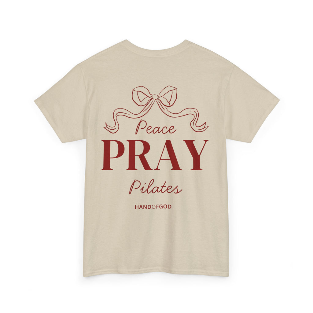 Peace Pray Pilates Women’s T-shirt | Christian Faith & Wellness  | Hand of God Apparel
