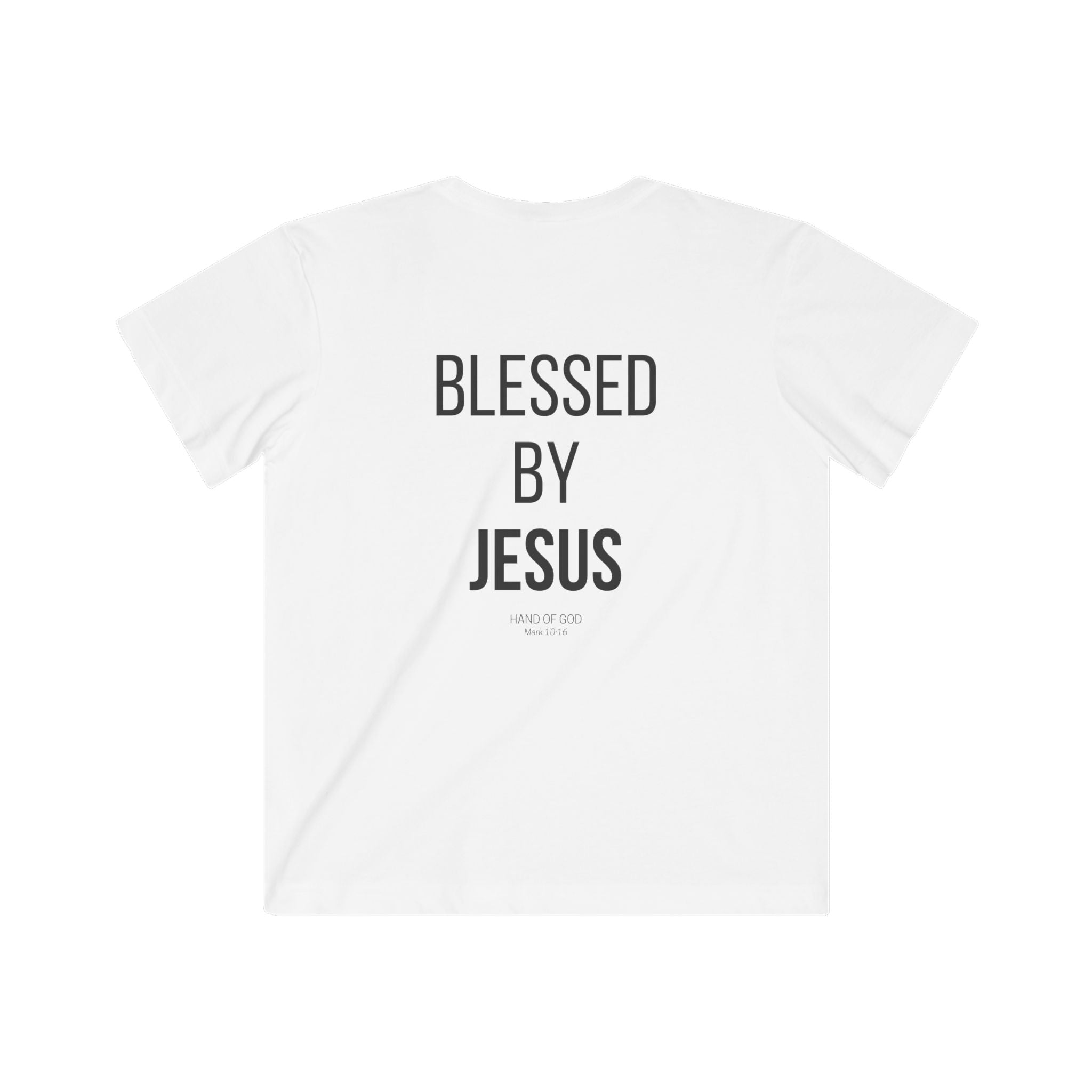 Blessed by Jesus Kids T-Shirt | Christian Kids Faith Shirt | Hand of God Apparel