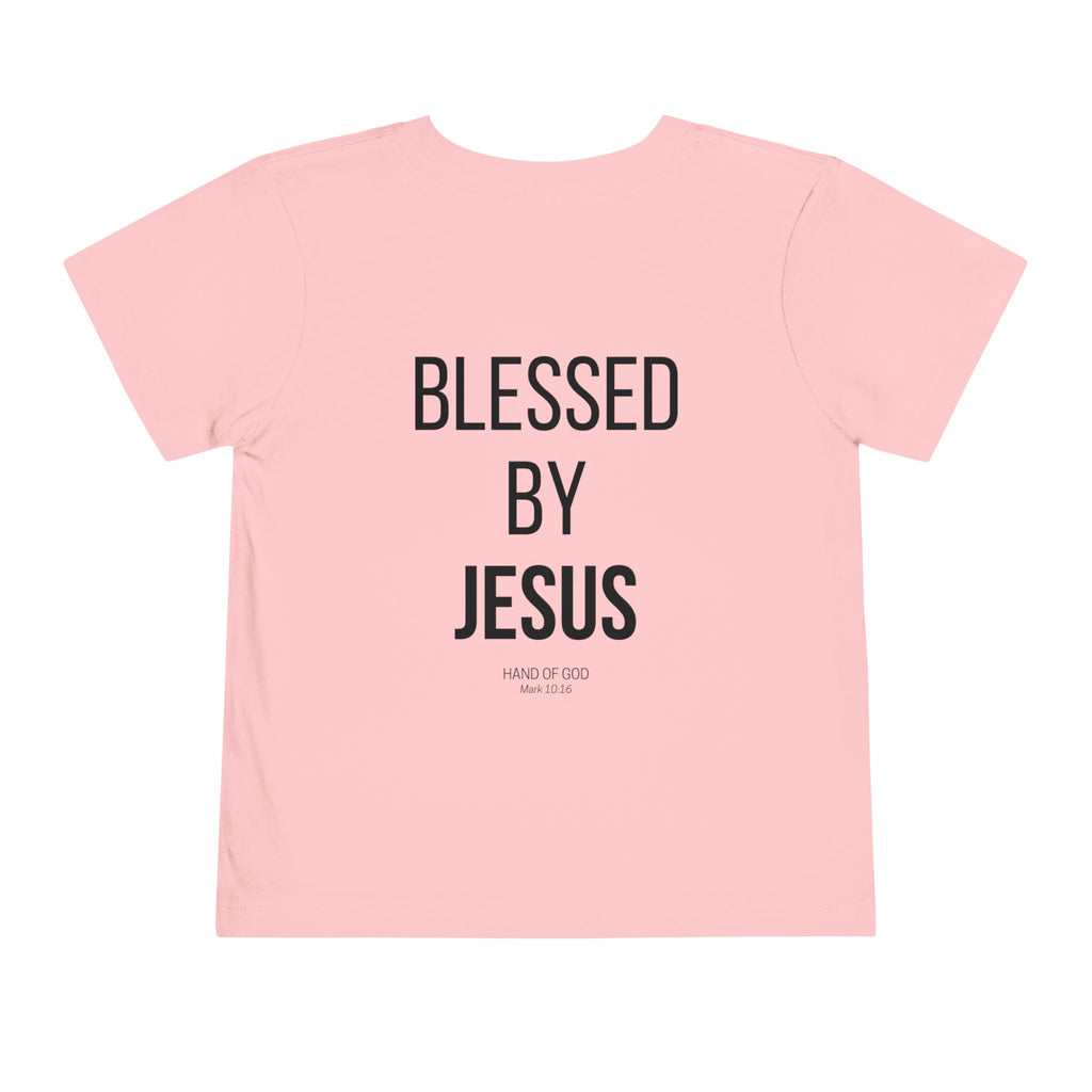 Blessed by Jesus toddler T-Shirt | Christian Faith Apparel | Hand of God