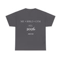 Me + Bible + Gym All 2026 | Christian Faith T-Shirt | HAND OF GOD