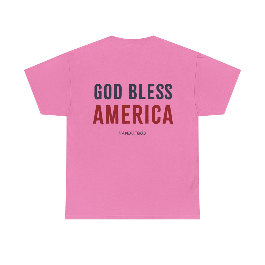 God Bless America Shirt – Christian Patriotic T-Shirt | Hand of God “Wear the Word” Tee