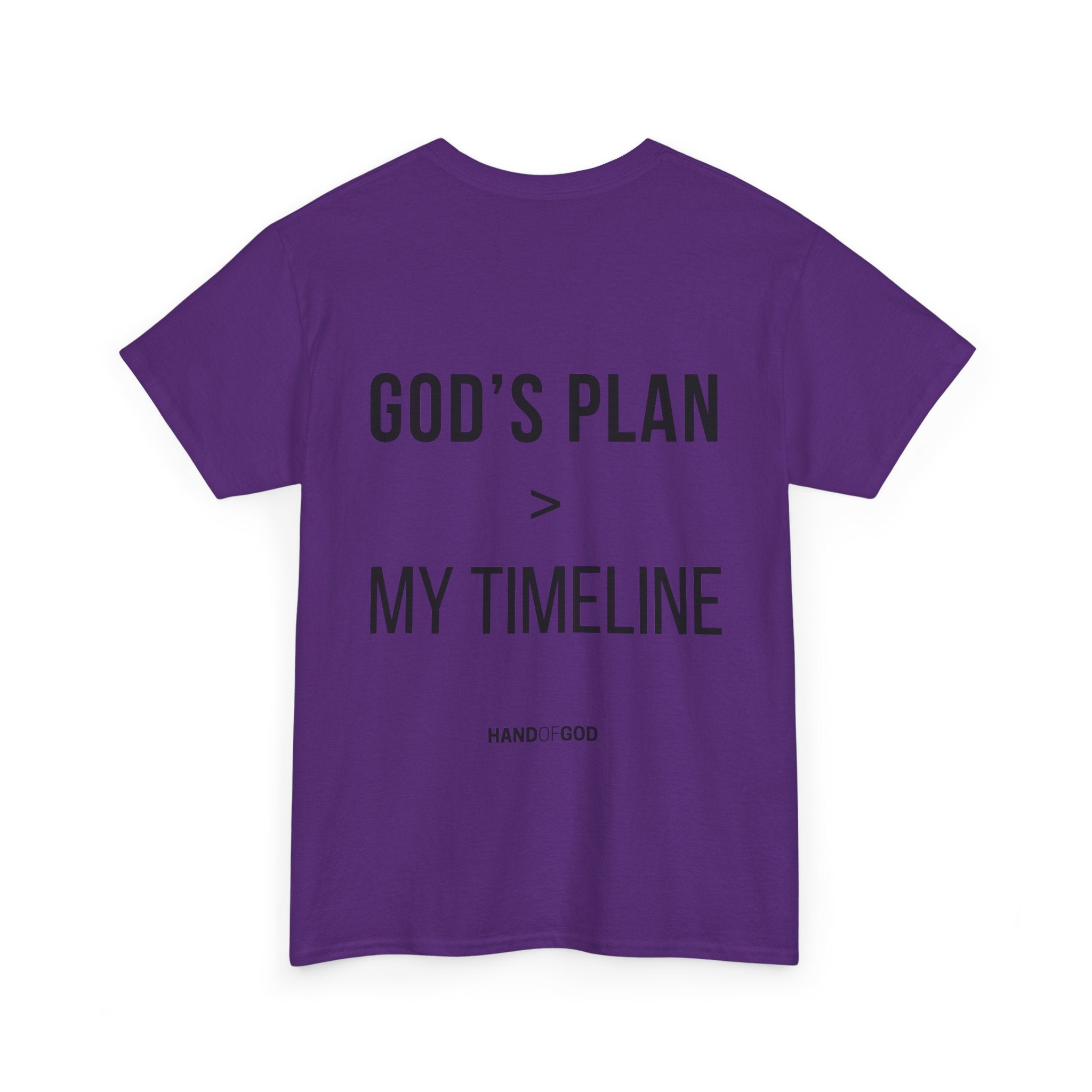 God's Plan > My Timeline Christian T-Shirt | Hand of God Faith Apparel