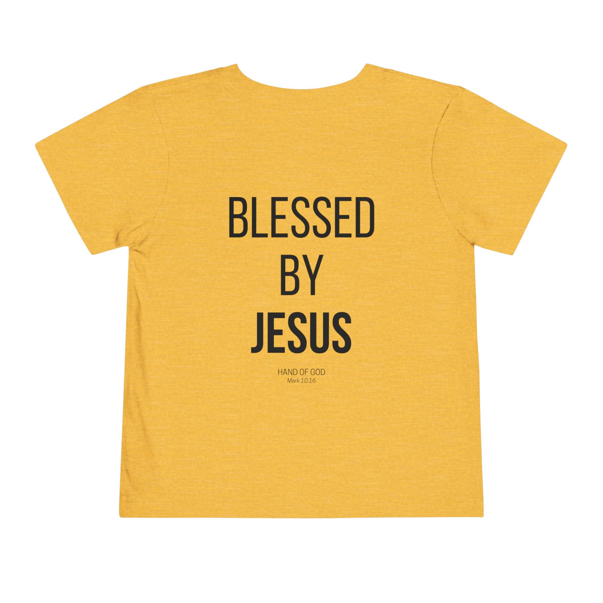 Blessed by Jesus toddler T-Shirt | Christian Faith Apparel | Hand of God