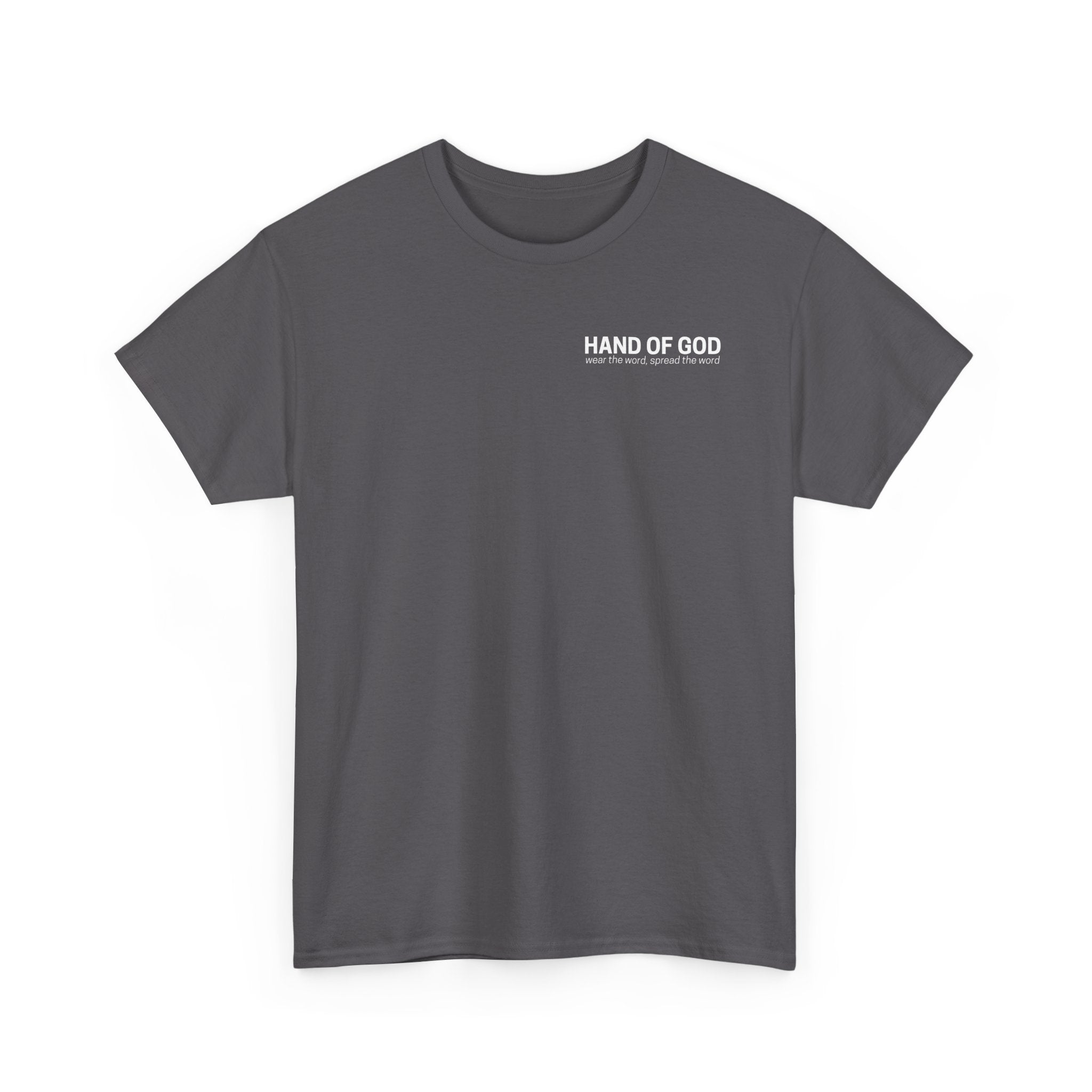 YESHUA Stacked T-Shirt | Hebrew Christian Tee | Hand of God Graphic Tee
