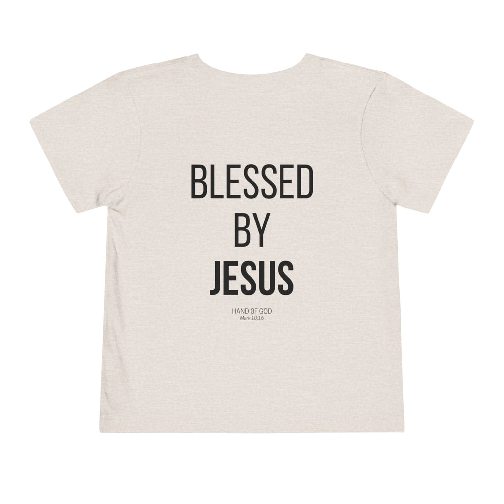 Blessed by Jesus toddler T-Shirt | Christian Faith Apparel | Hand of God