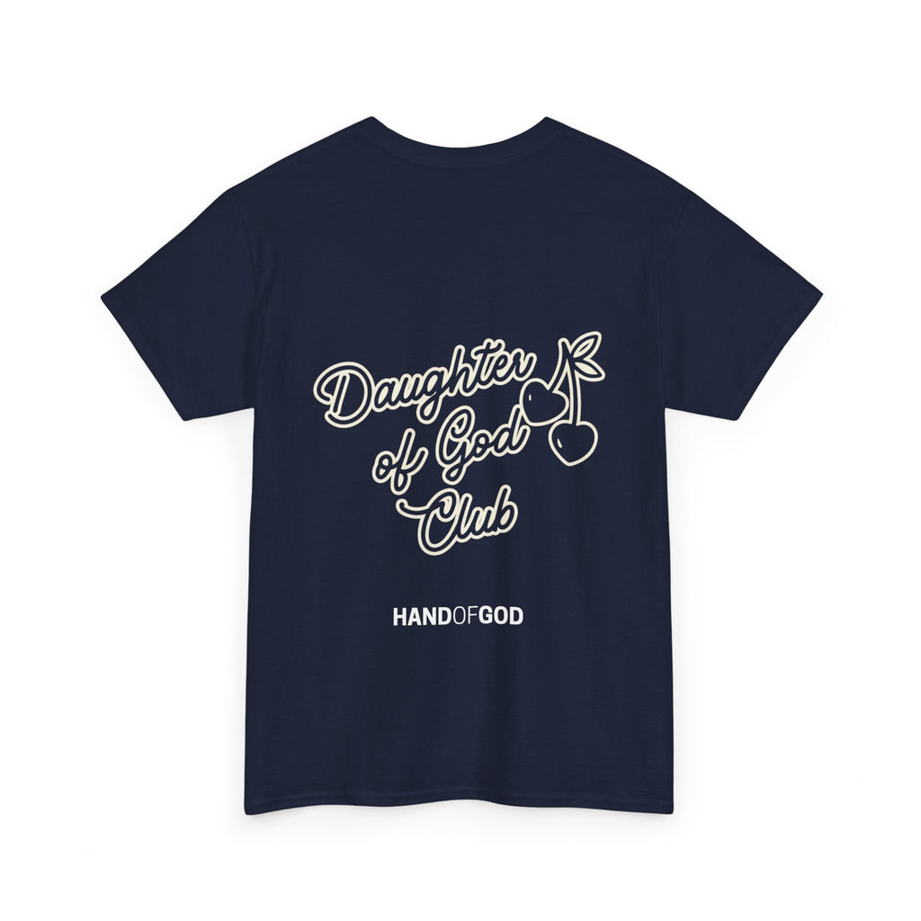 Daughter of God Club Women’s T-Shirt | Christian Faith Apparel | Hand of God Graphic Tee