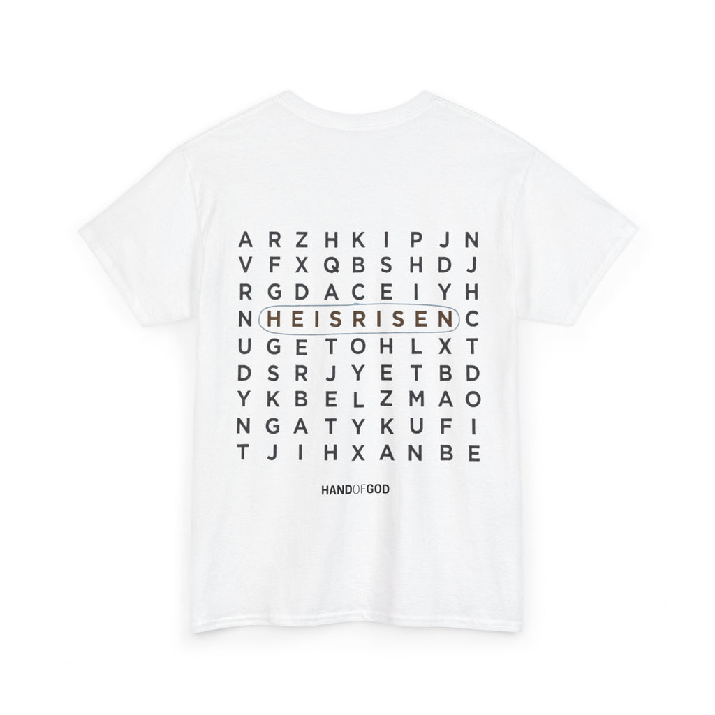 He Is Risen T-Shirt | Easter Christian Faith Apparel | Hand of God