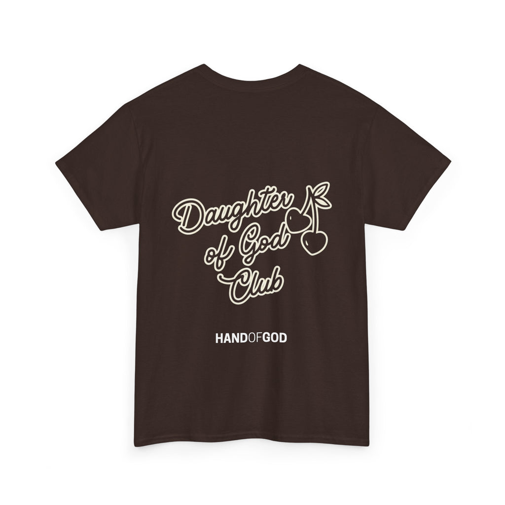 Daughter of God Club Women’s T-Shirt | Christian Faith Apparel | Hand of God Graphic Tee