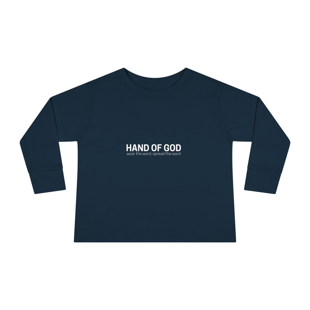 God is Greater Than the Highs and Lows Kids Long Sleeve T-Shirt | Hand of God Christian Apparel