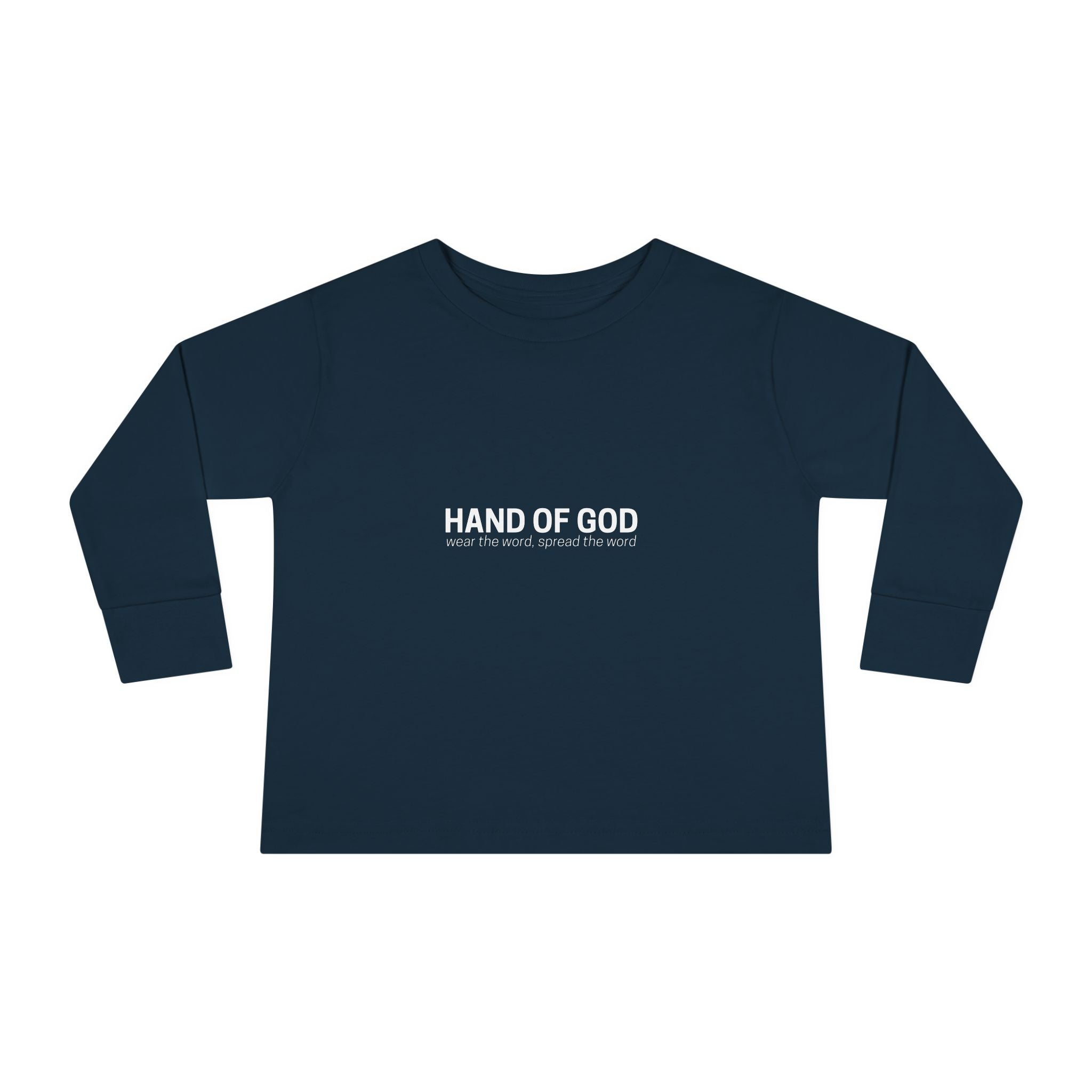 God is Greater Than the Highs and Lows Kids Long Sleeve T-Shirt | Hand of God Christian Apparel