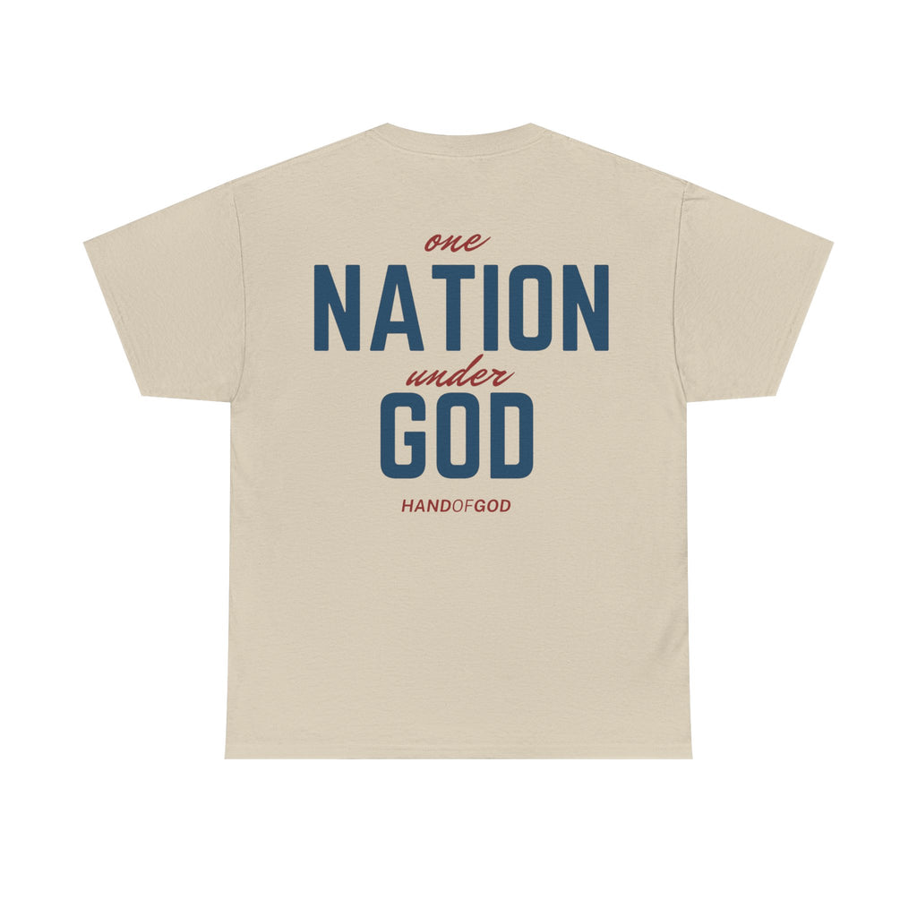 One Nation Under God Shirt – Christian Patriotic T-Shirt | 100% Cotton Faith & Freedom Tee