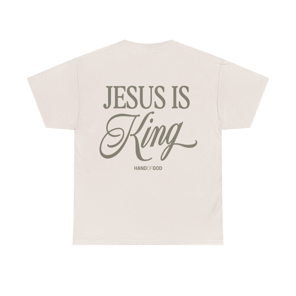 Jesus Is King Shirt – Christian Faith T-Shirt | Hand of God Bold Gospel Statement Tee