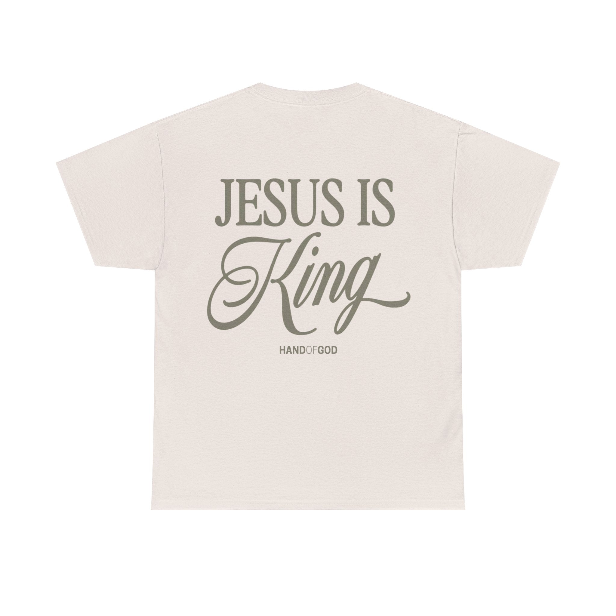 Jesus Is King Shirt – Christian Faith T-Shirt | Hand of God Bold Gospel Statement Tee