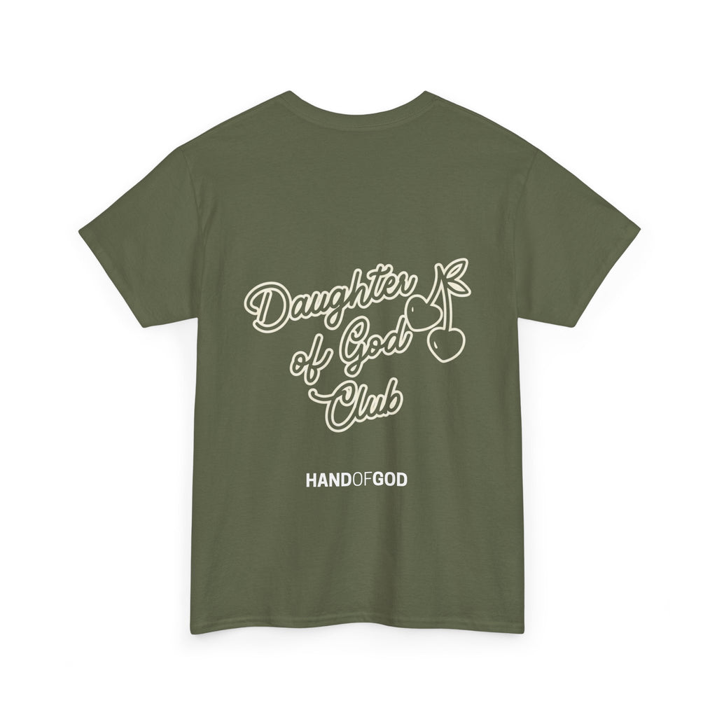 Daughter of God Club Women’s T-Shirt | Christian Faith Apparel | Hand of God Graphic Tee