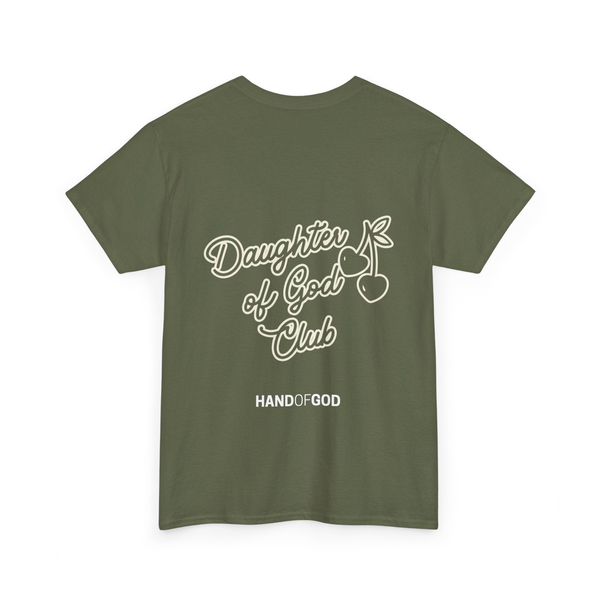 Daughter of God Club Women’s T-Shirt | Christian Faith Apparel | Hand of God Graphic Tee
