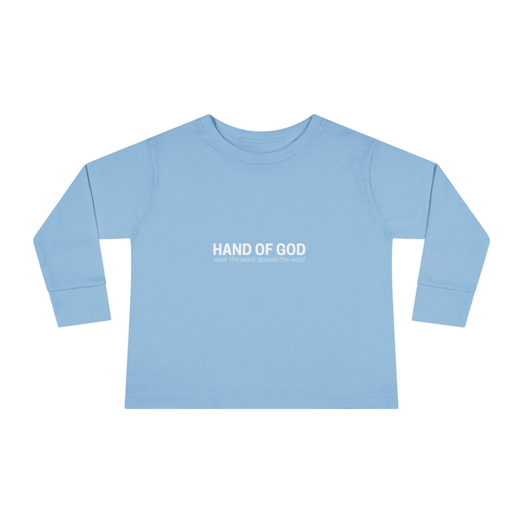 God is Greater Than the Highs and Lows Kids Long Sleeve T-Shirt | Hand of God Christian Apparel