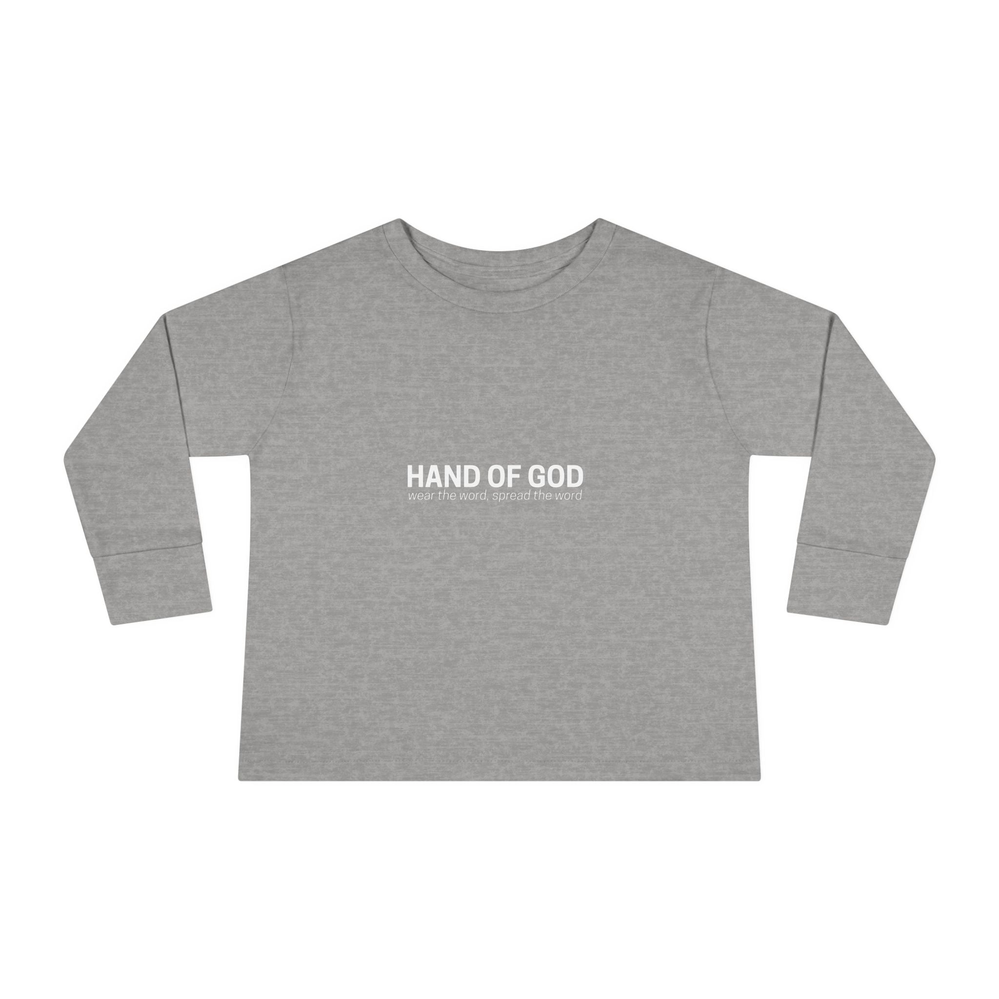 God is Greater Than the Highs and Lows Kids Long Sleeve T-Shirt | Hand of God Christian Apparel