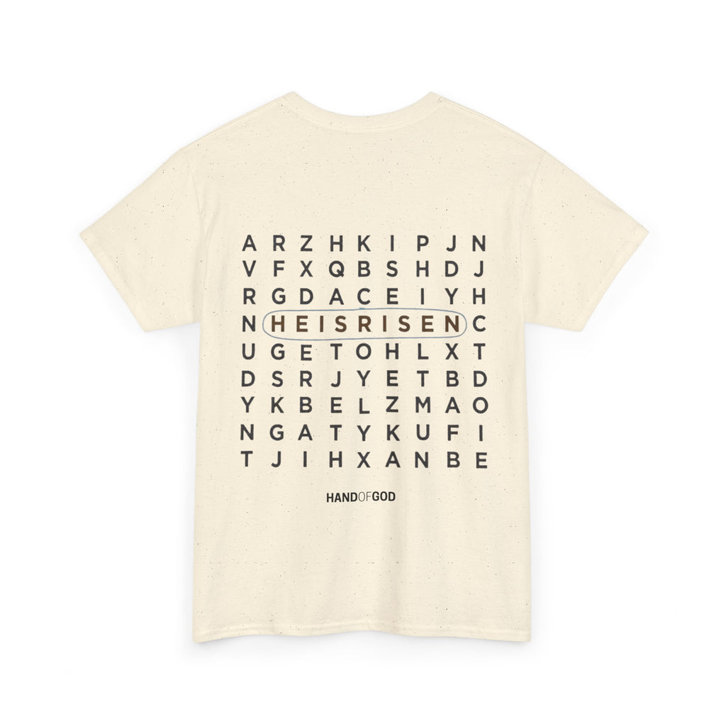 He Is Risen T-Shirt | Easter Christian Faith Apparel | Hand of God
