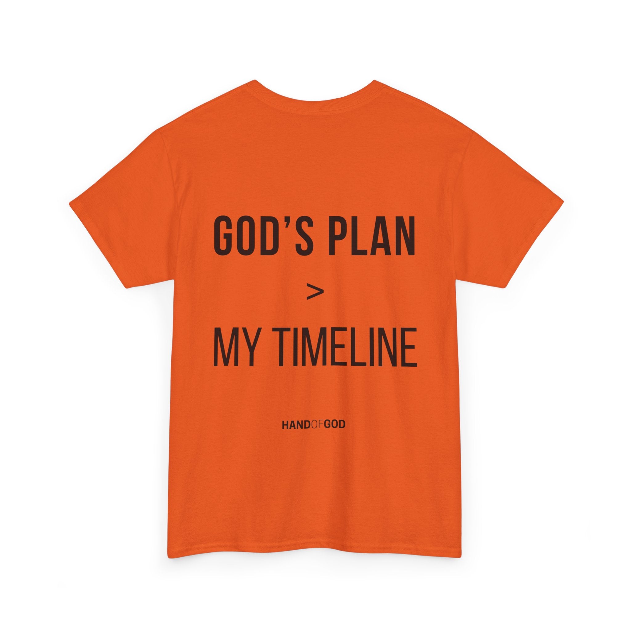 God's Plan > My Timeline Christian T-Shirt | Hand of God Faith Apparel
