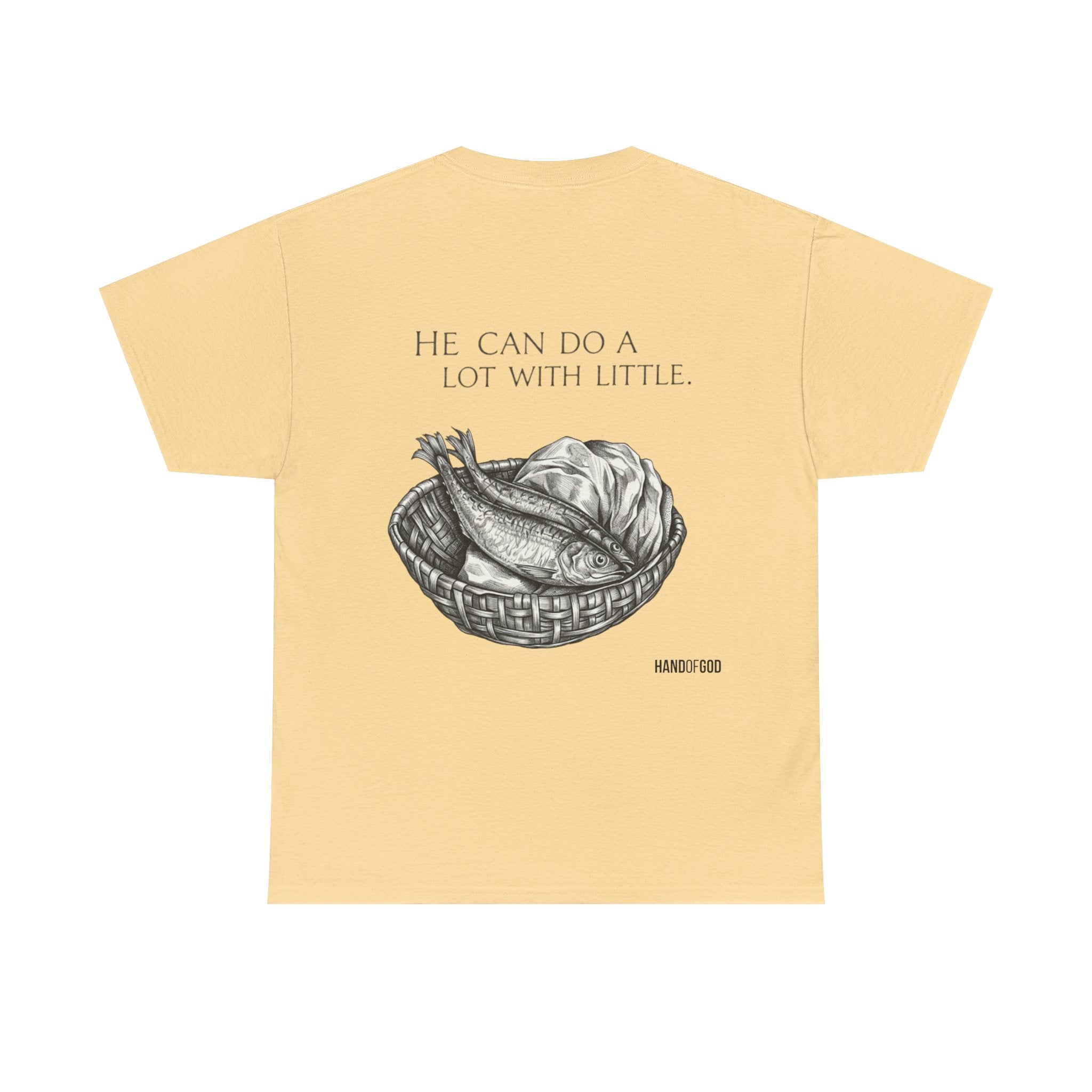 He Can Do a Lot With a Little T-Shirt | Christian Faith Apparel | Hand of God