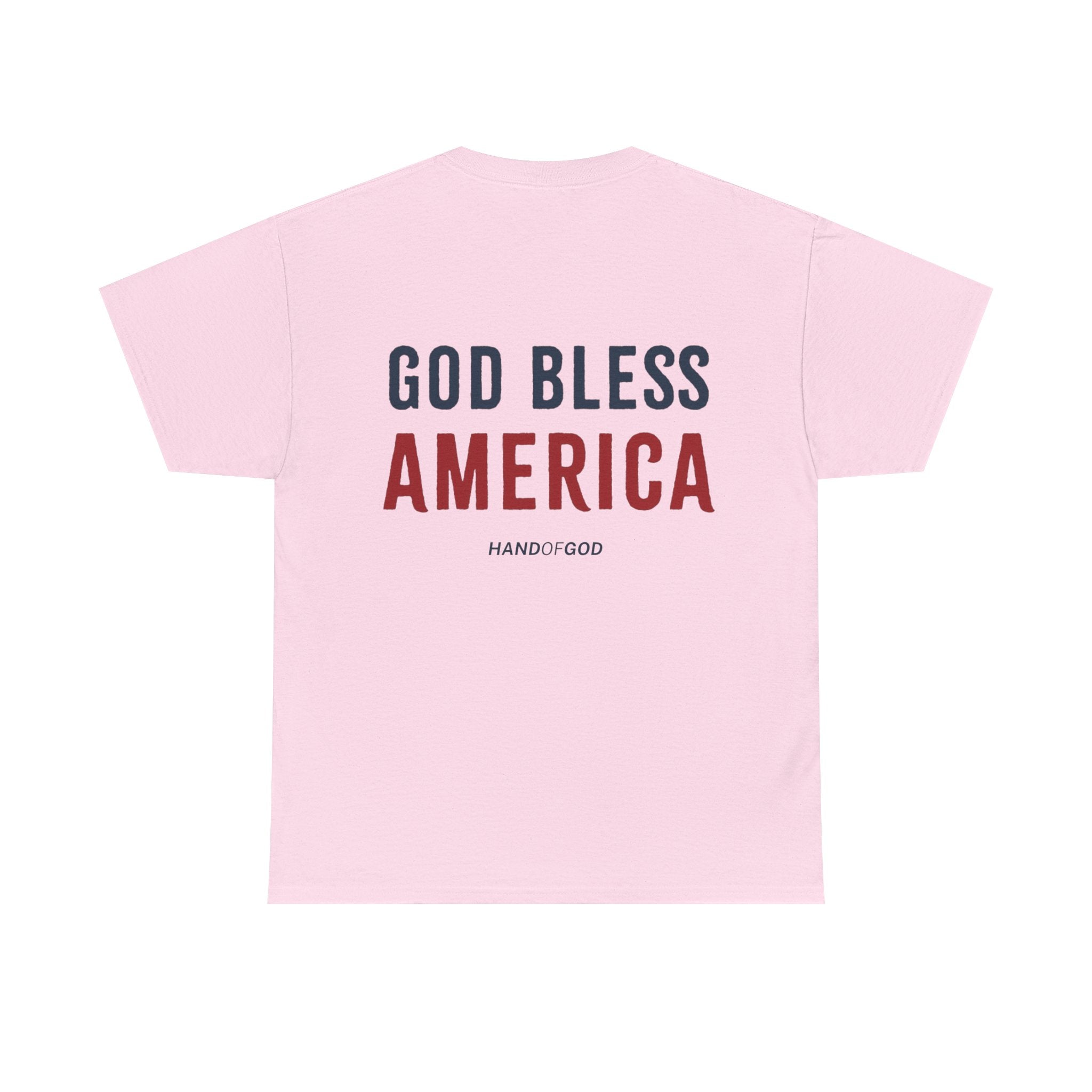 God Bless America Shirt – Christian Patriotic T-Shirt | Hand of God “Wear the Word” Tee
