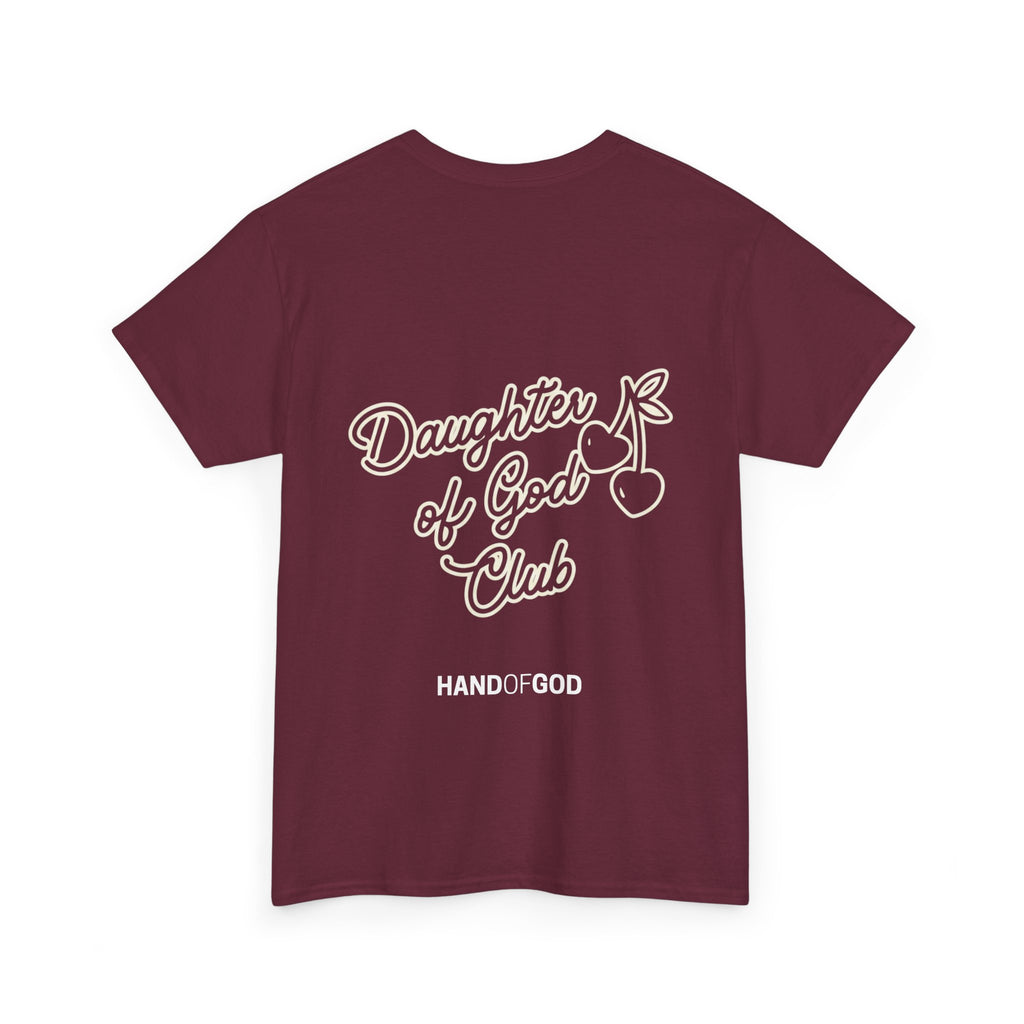 Daughter of God Club Women’s T-Shirt | Christian Faith Apparel | Hand of God Graphic Tee