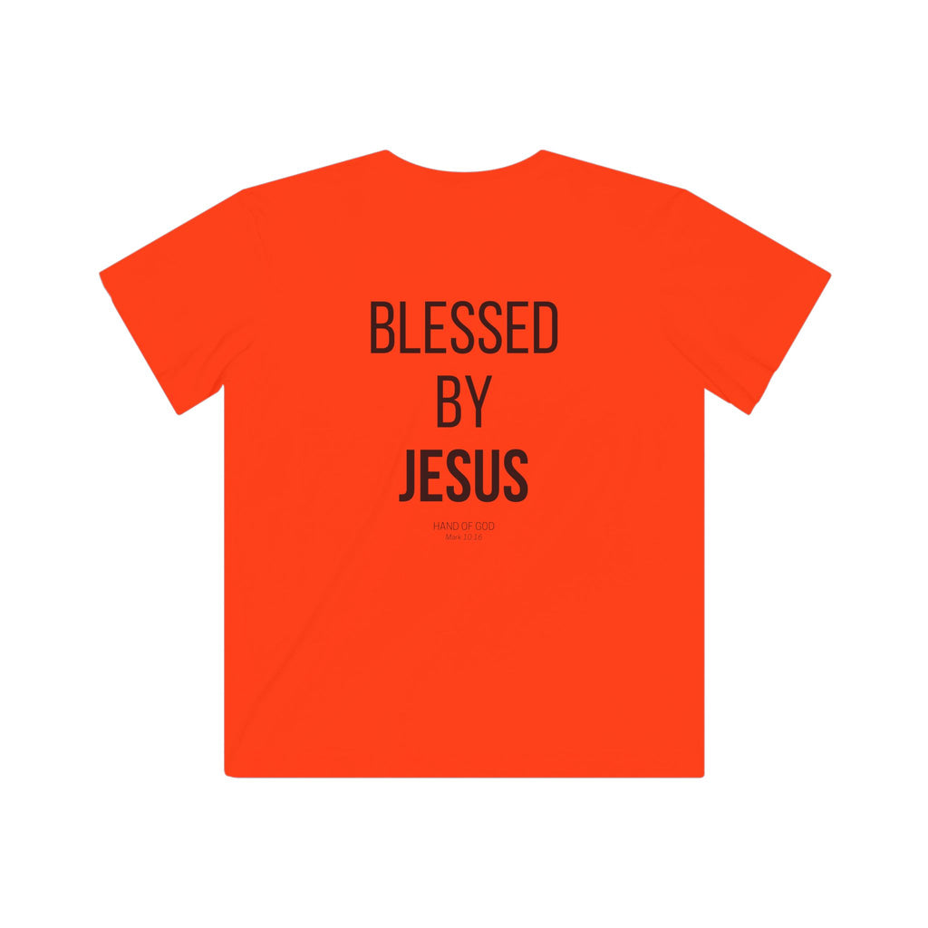 Blessed by Jesus Kids T-Shirt | Christian Kids Faith Shirt | Hand of God Apparel