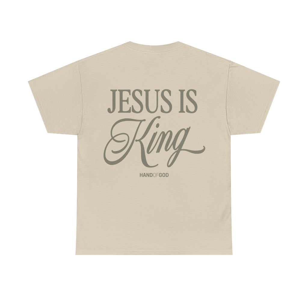 Jesus Is King Shirt – Christian Faith T-Shirt | Hand of God Bold Gospel Statement Tee