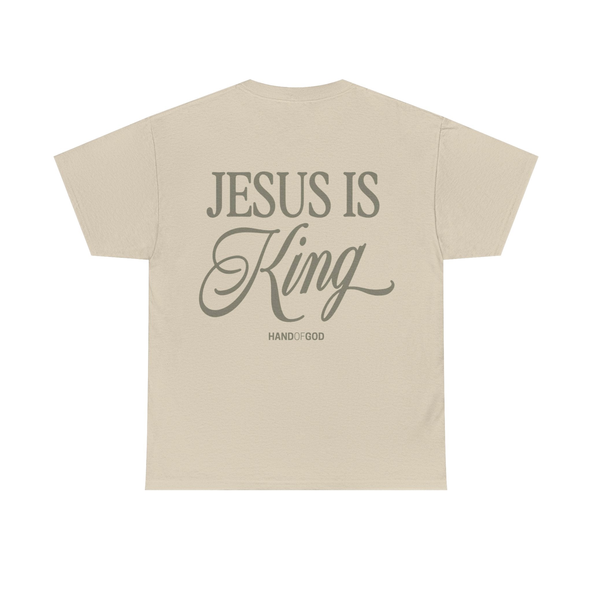 Jesus Is King Shirt – Christian Faith T-Shirt | Hand of God Bold Gospel Statement Tee