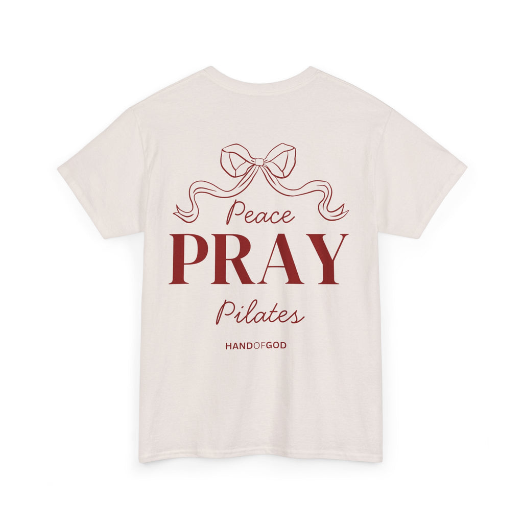 Peace Pray Pilates Women’s T-shirt | Christian Faith & Wellness  | Hand of God Apparel