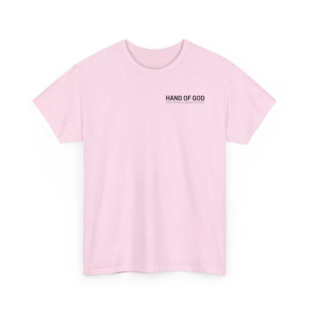 YESHUA Stacked T-Shirt | Hebrew Christian Tee | Hand of God Graphic Tee