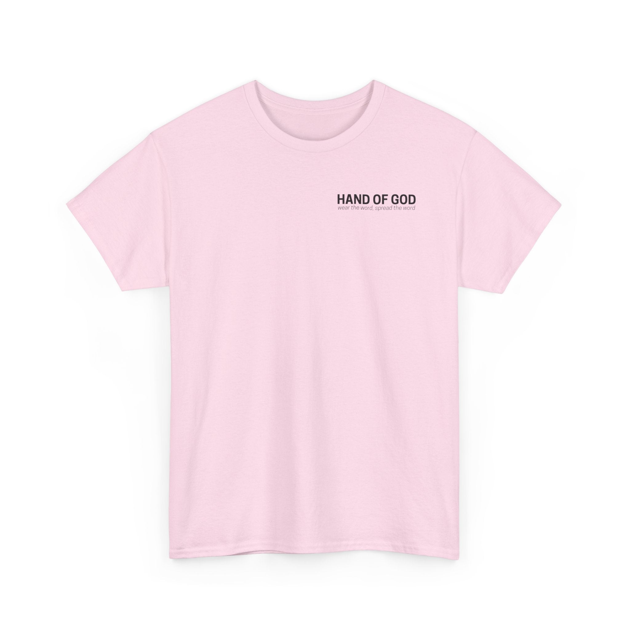 YESHUA Stacked T-Shirt | Hebrew Christian Tee | Hand of God Graphic Tee