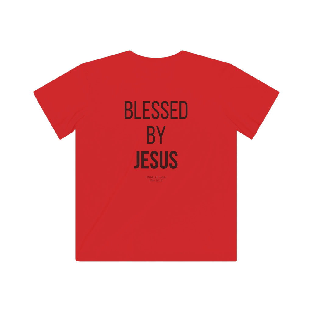 Blessed by Jesus Kids T-Shirt | Christian Kids Faith Shirt | Hand of God Apparel