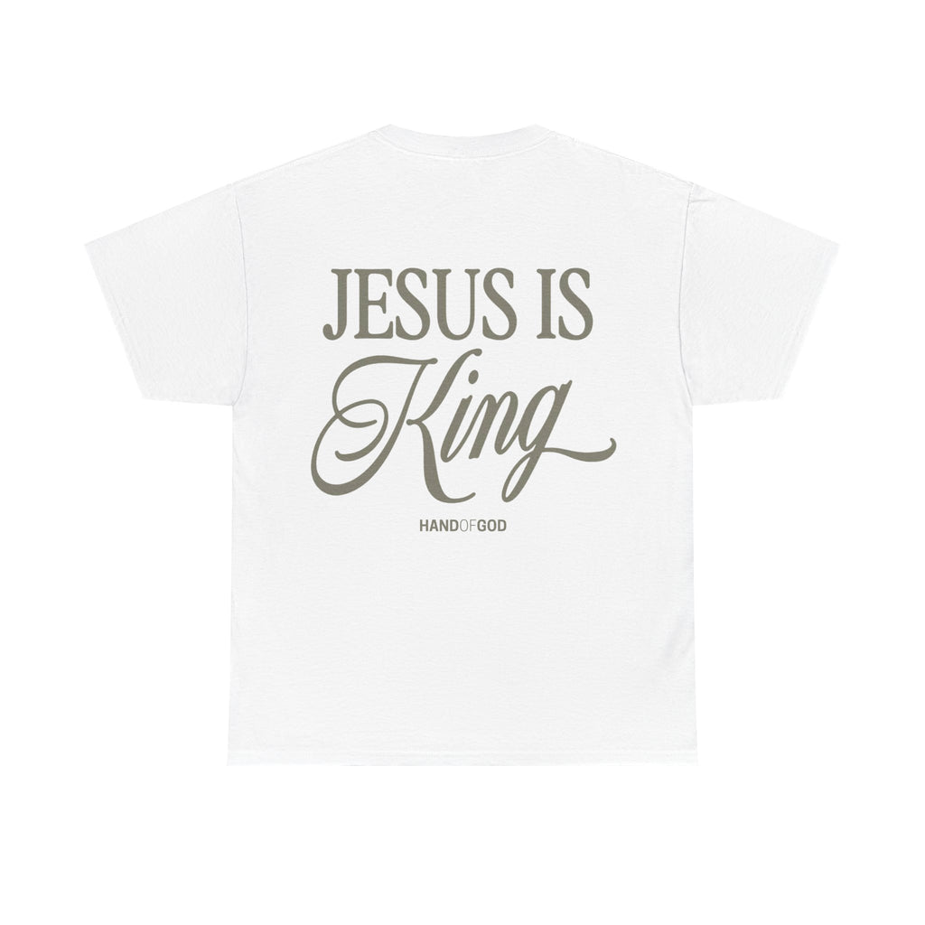 Jesus Is King Shirt – Christian Faith T-Shirt | Hand of God Bold Gospel Statement Tee