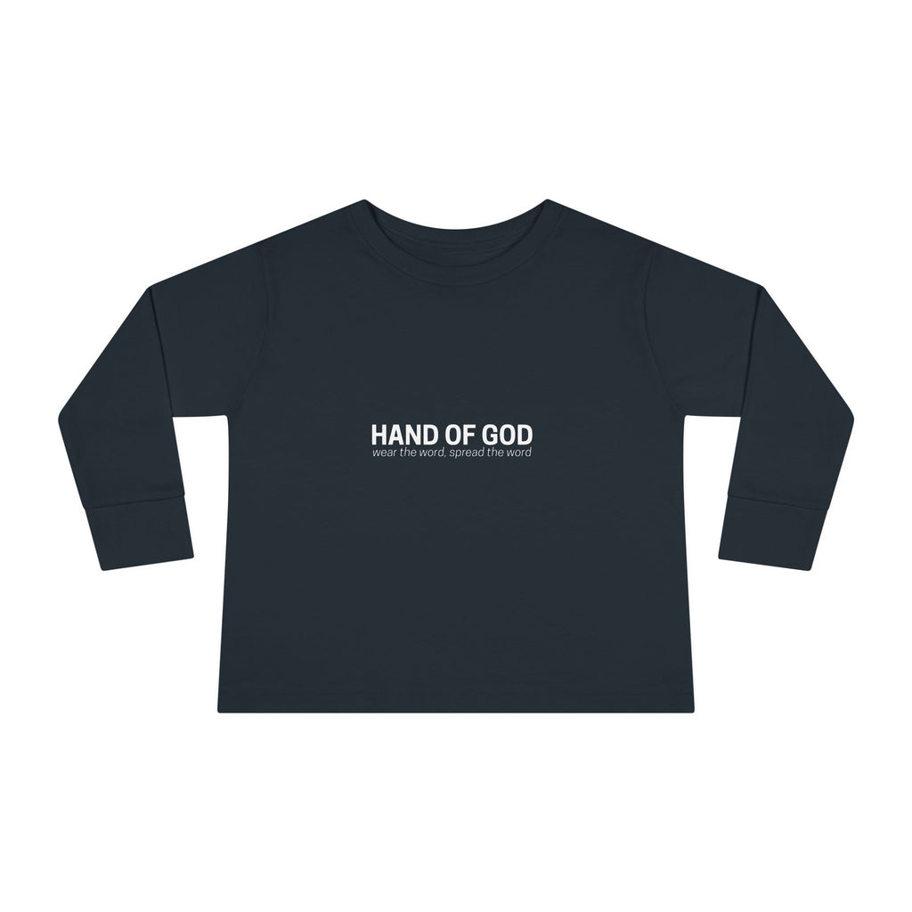 God is Greater Than the Highs and Lows Kids Long Sleeve T-Shirt | Hand of God Christian Apparel