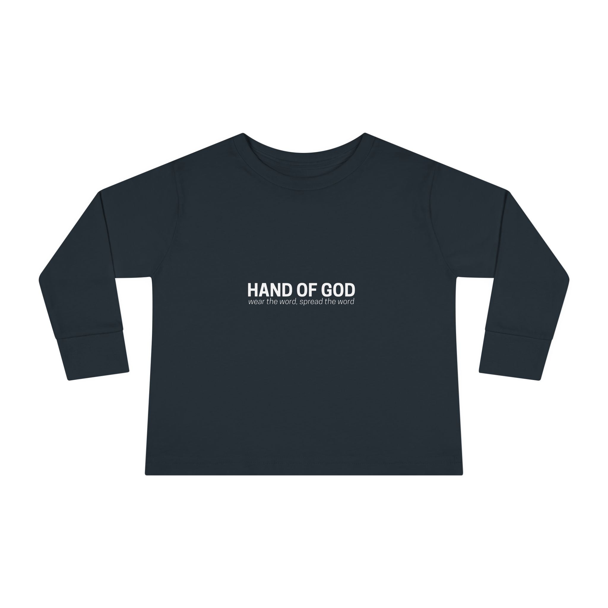 God is Greater Than the Highs and Lows Kids Long Sleeve T-Shirt | Hand of God Christian Apparel