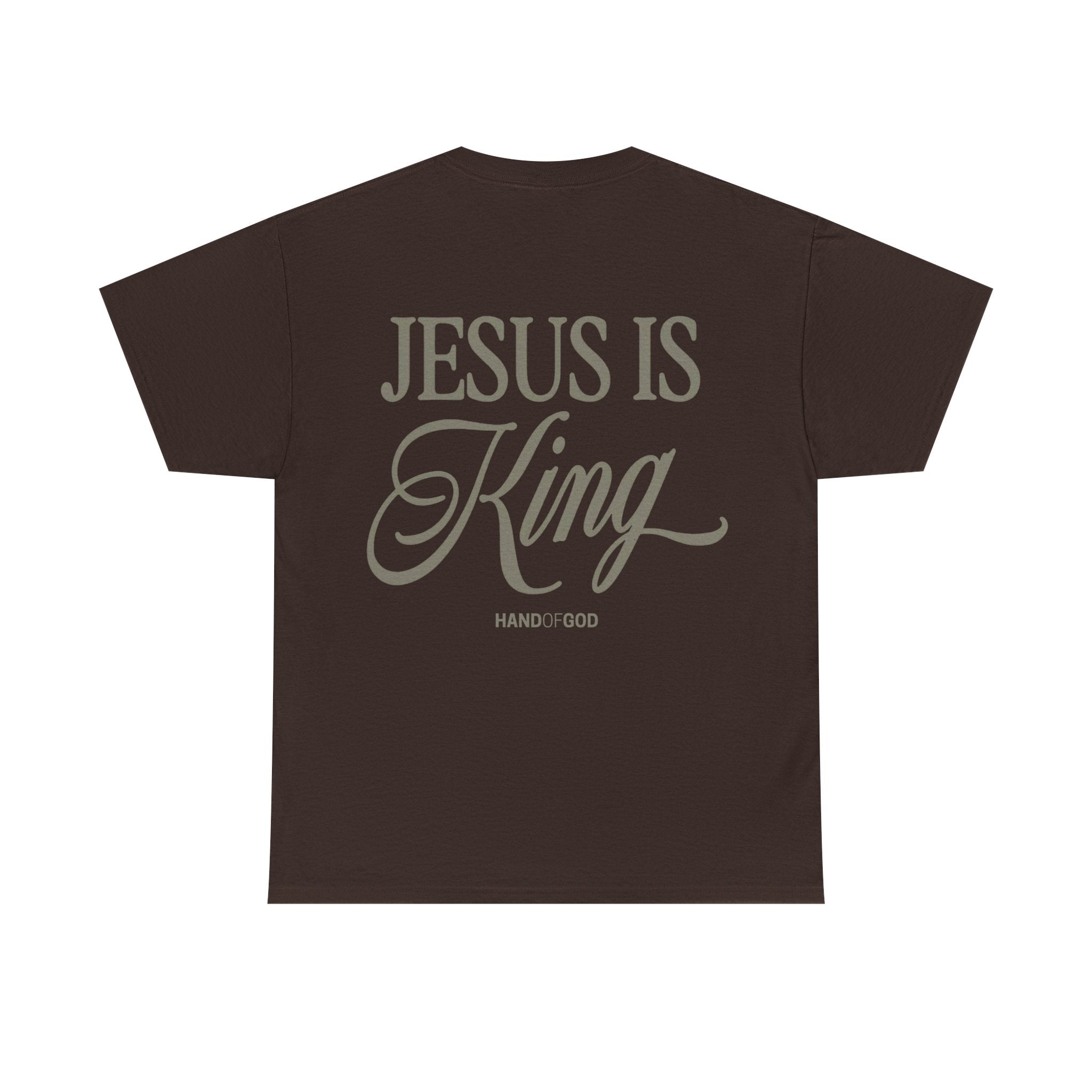 Jesus Is King Shirt – Christian Faith T-Shirt | Hand of God Bold Gospel Statement Tee
