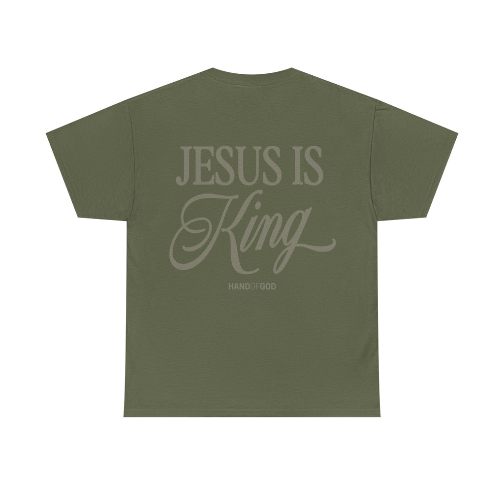 Jesus Is King Shirt – Christian Faith T-Shirt | Hand of God Bold Gospel Statement Tee