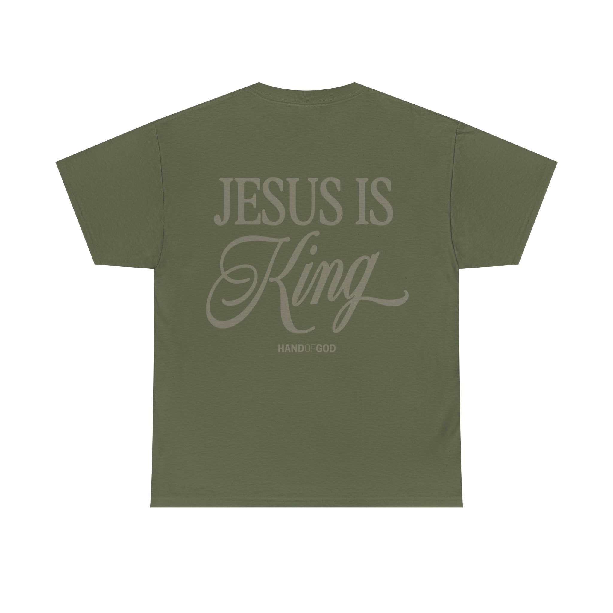 Jesus Is King Shirt – Christian Faith T-Shirt | Hand of God Bold Gospel Statement Tee