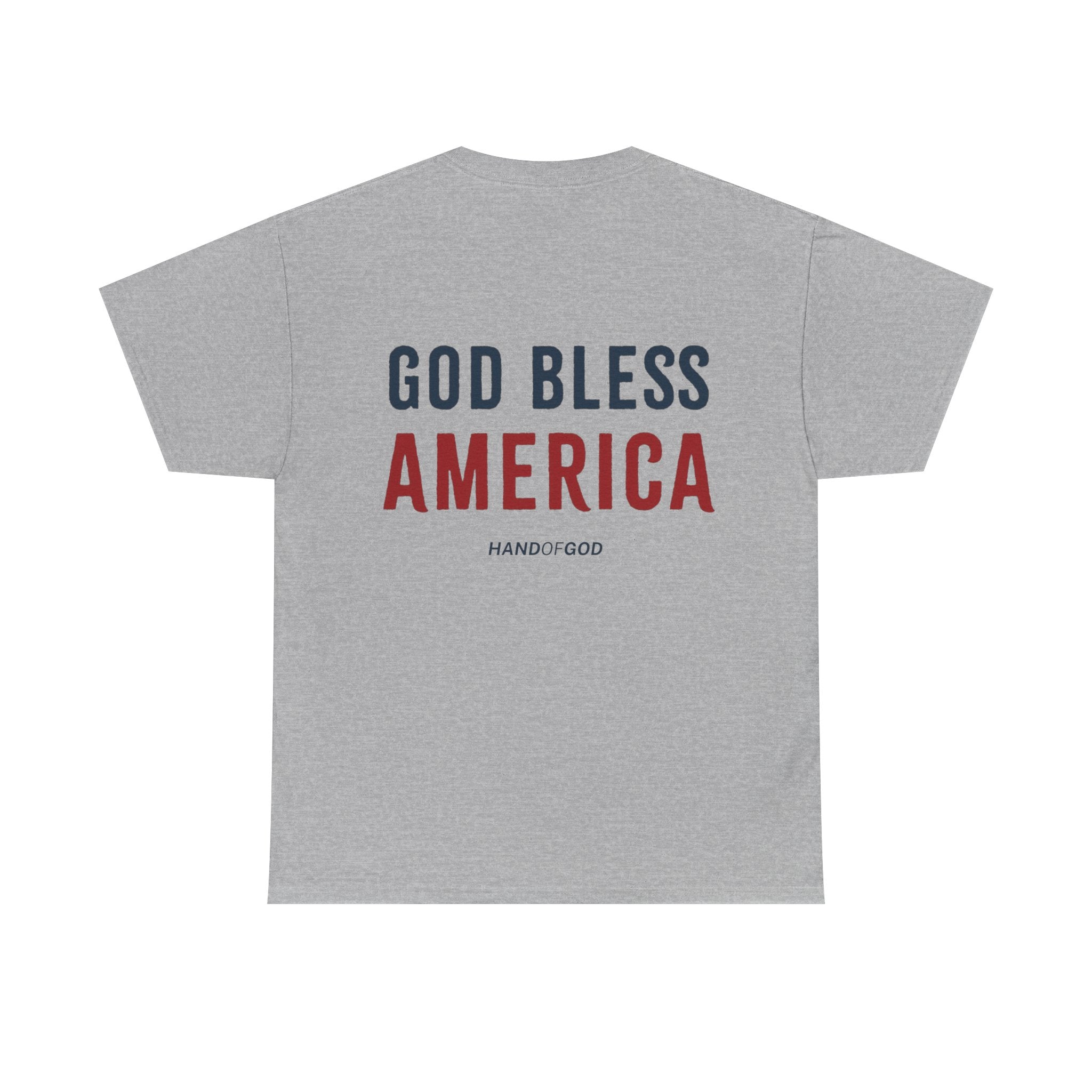 God Bless America Shirt – Christian Patriotic T-Shirt | Hand of God “Wear the Word” Tee