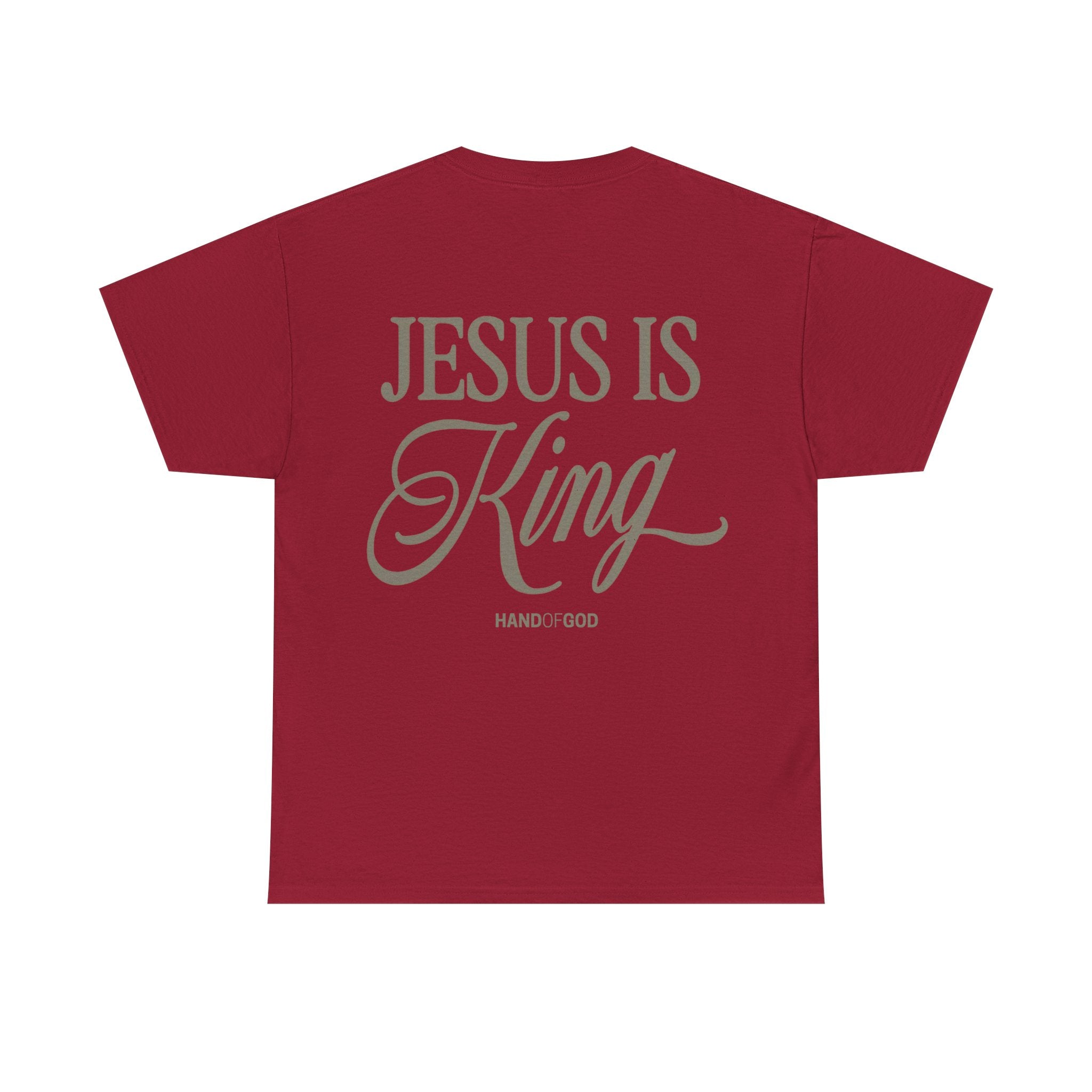 Jesus Is King Shirt – Christian Faith T-Shirt | Hand of God Bold Gospel Statement Tee